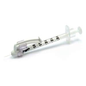 SafetyGlide Insulin Syringe/Needle 31gx6mm 0.5cc Safety Low Dead Space 400/Ca