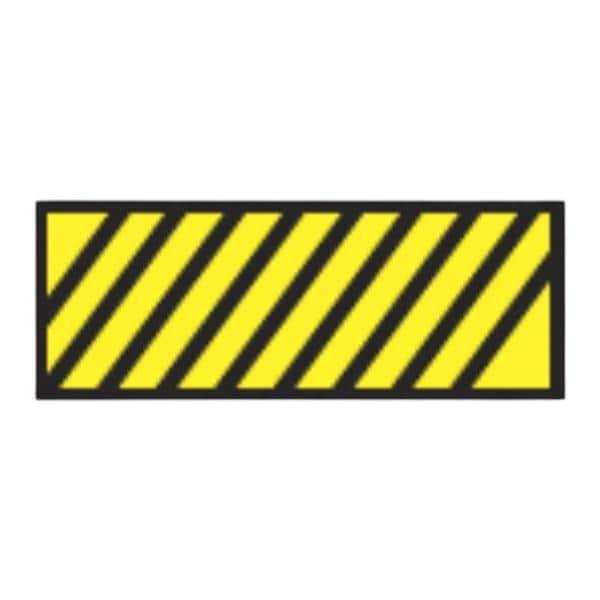 ID Tape Black/Yellow Stripe 8.5x11" Ea