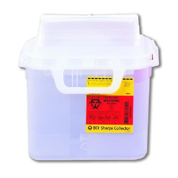 Sharps Container 5.4qt Pearl 4-1/2x11-6/10x11-7/10" Side Entry Plastic Ea, 20 EA/CA