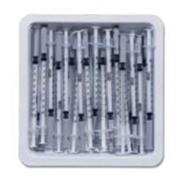 Allergy Syringe/Needle 27gx1/2" 1cc Conventional No Dead Space 25/Pk