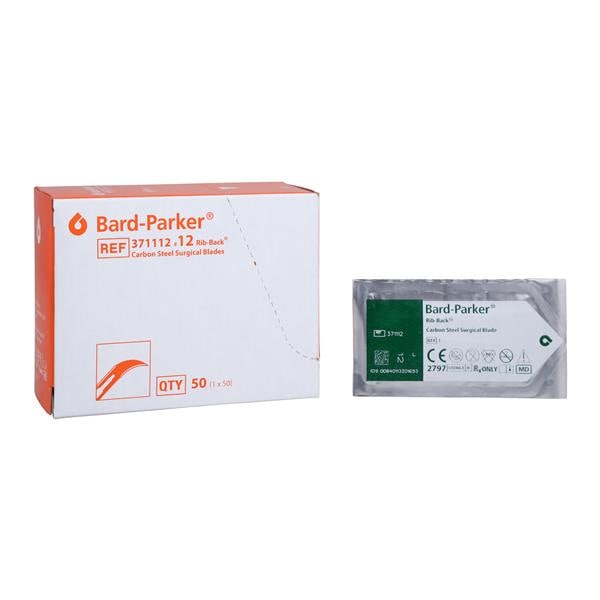 Bard-Parker Carbon Steel Sterile Surgical Blade #12 Disposable 50/Pk