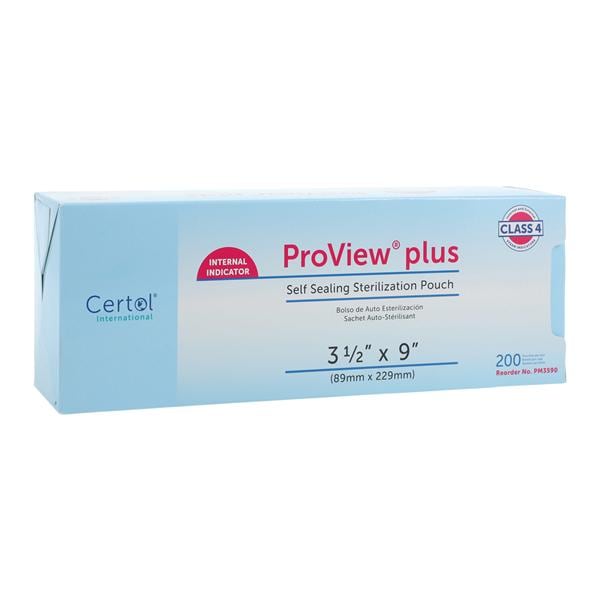 Proview Sterilization Pouch 3.5 in x 9 in 200/Bx