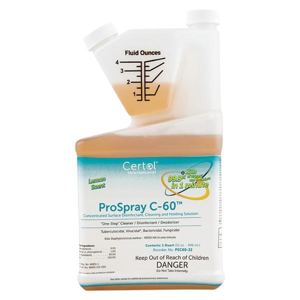 Disinfectant Solution ProSpray C-60 Meter Dose Lemon 32 oz 32oz/Bt