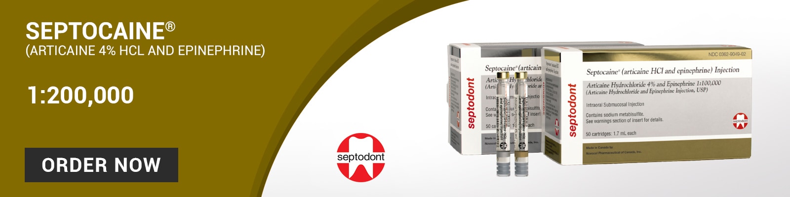 Septocaine 1:200,000 Product Image