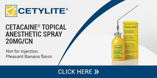 Cetacaine® Topical Anesthetic Spray and Packaging