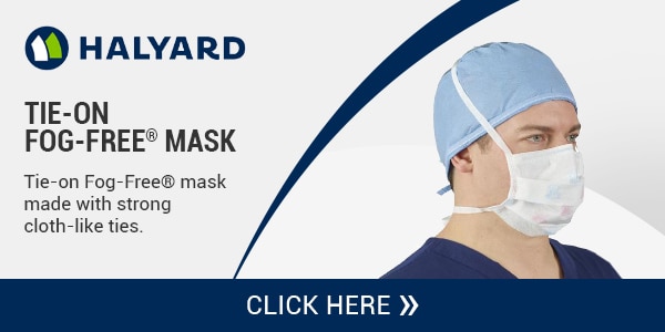 Tie-on Fog-Free® mask