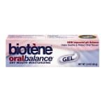 Red and Blue Biotene Gel Packaging    