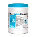 Blue Canister for CaviWipes Bleach Cloths