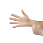 Clear Vinyl Latex Gloves