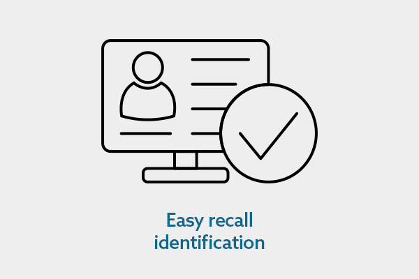 Easy recall identification