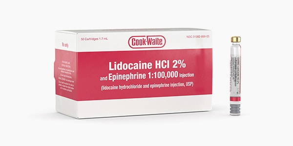 Lidocaine + Septoject Needles