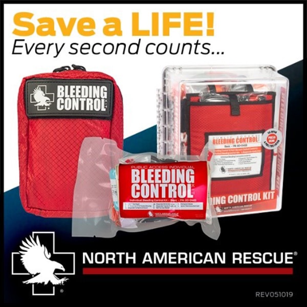 Kits de control de hemorragias | Estuches de detención de hemorragias de North American Rescue