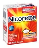 Goma de mascar Nicorette de 2Â mg canela - Henry Schein Medical